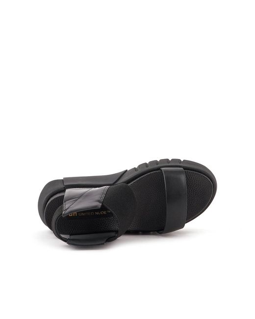 United Nude Black Delta 3D Sandal
