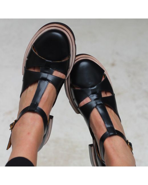 Mafalda Blue Maite Fisherman Sandals