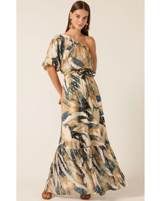 SACHA DRAKE Metallic Oliviera Maxi Dress