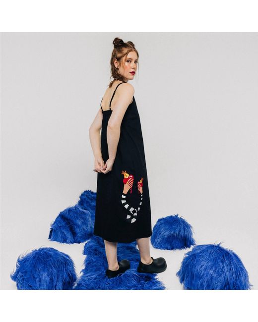 King Naked Black Fearlessly Strappy Dress