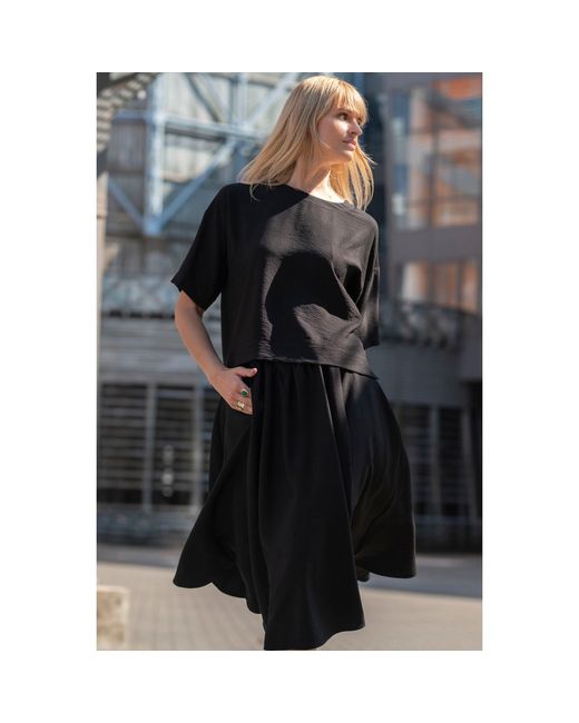 Oh!Zuza Black Echo Oversized T-Shirt