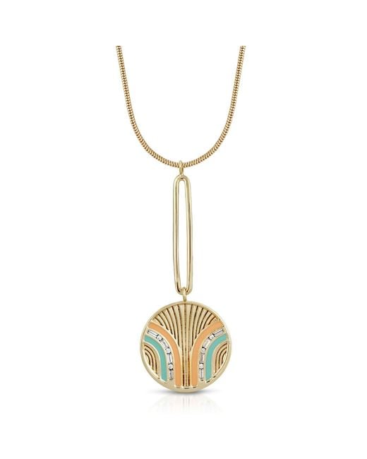 Glamrocks Jewelry Metallic South Beach Pendulum Necklace