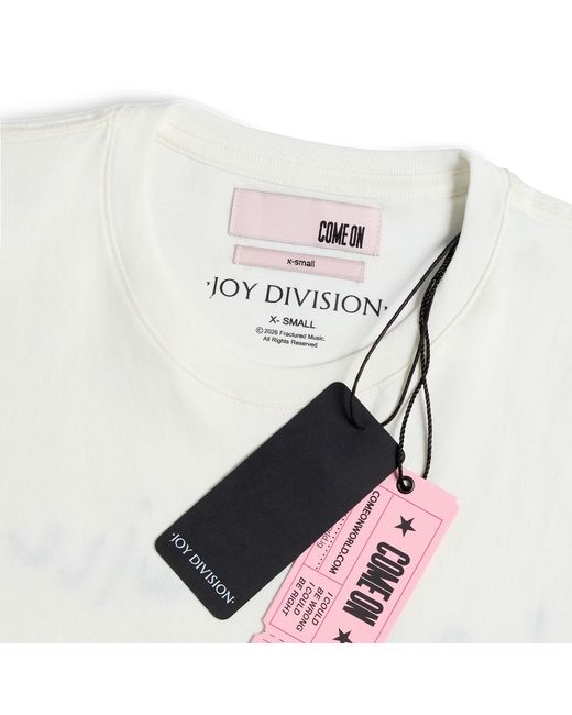 Come on White Joy Division Love Will Tear Us Apart T-Shirt for men