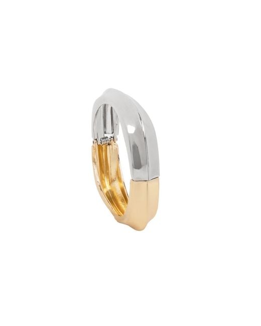 Saachi Metallic Mixed Tone Sculptural Cuff