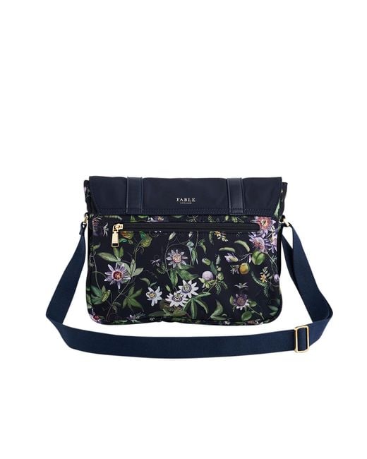 Fable England Blue Passion Flower Satchel