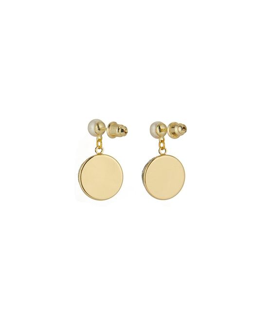 Soft Strokes Silk Metallic Neutrals Pure Silk Brocade Earrings With Freshwater Pearls