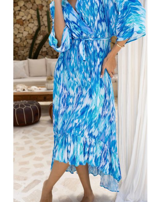 Sophia Alexia Blue Sea Dream Mozambique Midaxi Dress