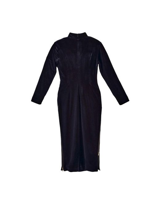 Iellele Blue Velvet Dress