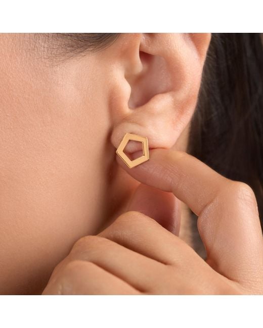 Gallery Metallic Penta Earrings