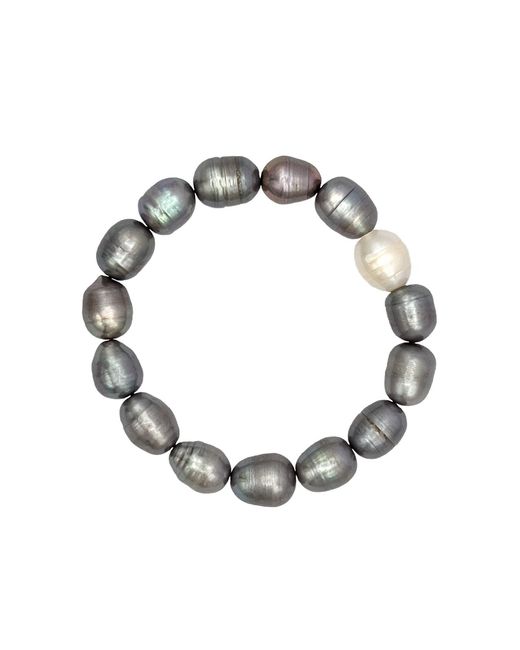 Tory Long Metallic Lulu Freshwater Pearl Bracelet