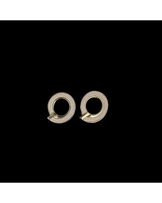 Nart Nature Making Art Metallic The Spiral Buriti Natural Fiber Earrings