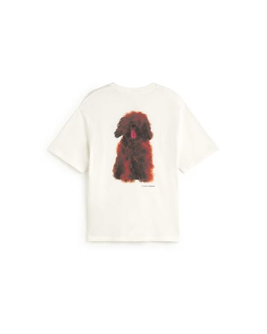 Thinking Mu White Pet Portrait Aaron T-Shirt for men