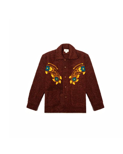 Collected Xx Red Emberseed Cardigan for men