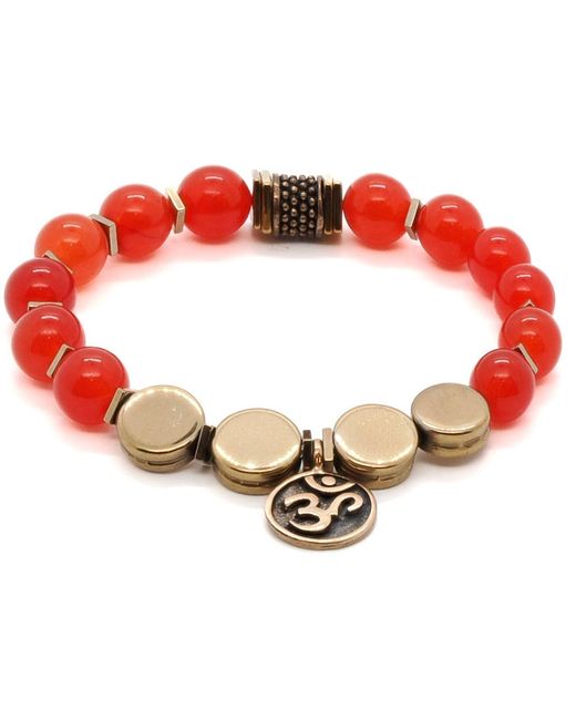 Ebru Jewelry Red Carnelian Yoga Bracelet