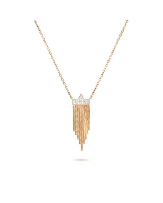 Meulien Metallic Mini Tassel Necklace