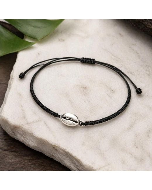 Mother Nature Jewelry Brown Coffee Bean Bracelet, Handmade Dainty Coffee Charm