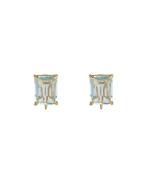 Bounkit Green Renata Earrings Amethyst