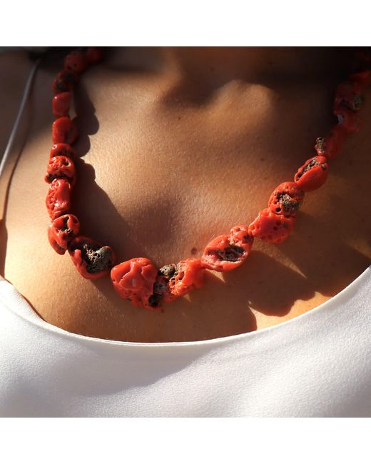 Mineralgems•Studio Red Sardinian Coral Necklace