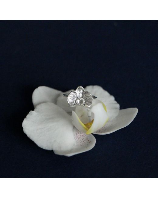Agora Jewellery White Orchid Ring