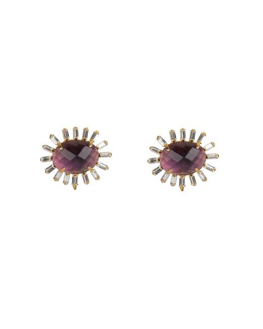 Bounkit Green Irene Earrings Pierced