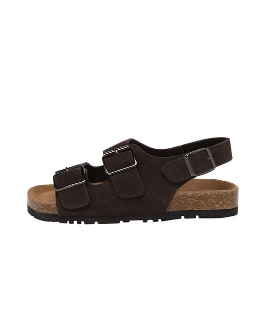 EverAu Australia Brown Flame Leather Sandals