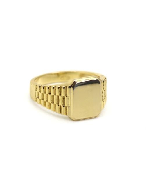 VicStoneNYC Fine Jewelry Metallic Unique Square Watch Style Signet Ring for men