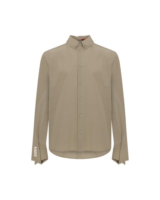 Pcfg Natural Neutrals Pure Cotton Woven Shirt Fit Patch for men