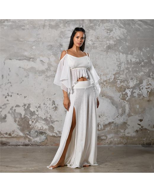 Zhenabia White Venus Blouse