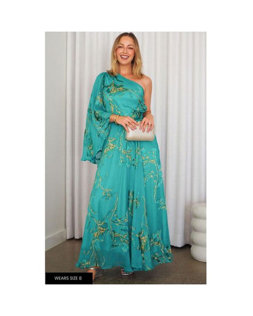 SACHA DRAKE Green Lorelei Maxi Dress