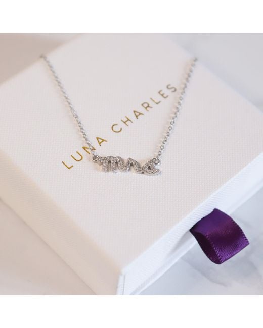 Luna Charles Metallic Leia Mrs Necklace