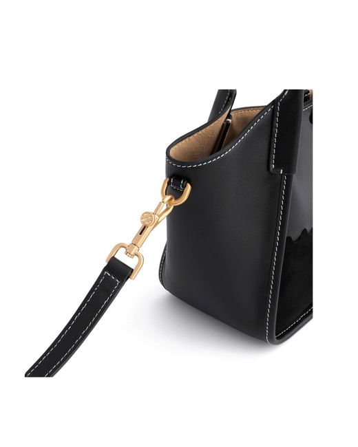 Orange Cube Black Square Stitch Basket Bag