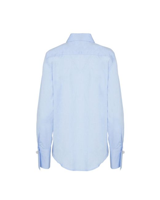 The Extreme Collection Blue Cotton Shirt Constanza
