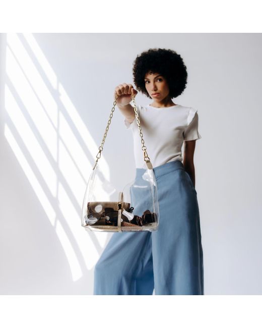 PAIGE White Clear Crossbody Bag