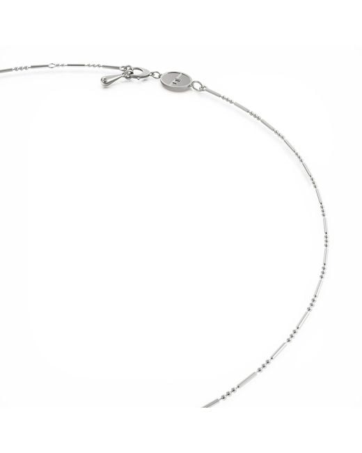 Linda Fiore Metallic Daisy Layering Necklace Solid