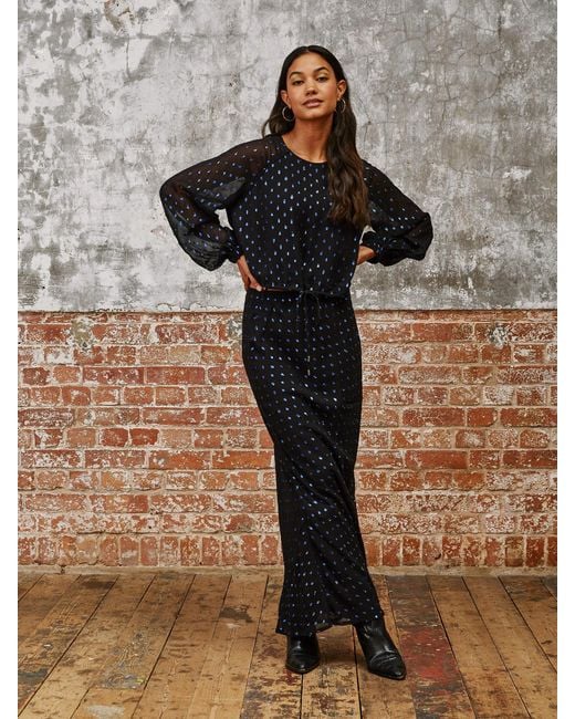 Rose & Nancy Blue Nova Dot Blouse