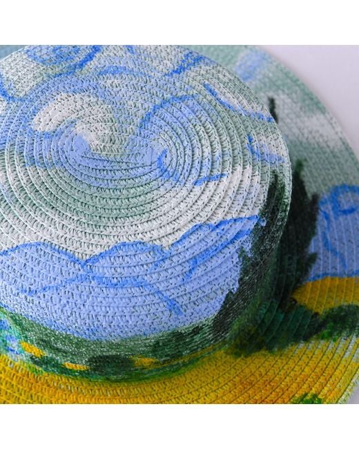 Heartfelt Layers Green Van Gogh Wheat Field Cypresses
