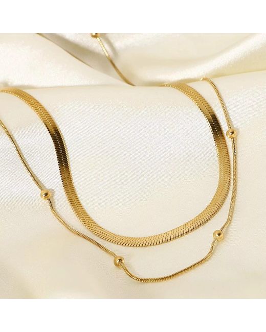 Elk & Bloom Metallic Dainty Chain Choker