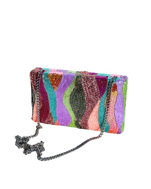 Simitri Purple Pastel Dune Clutch