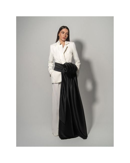 Tia Dorraine Green Modern Power Floor-Length Satin Belt