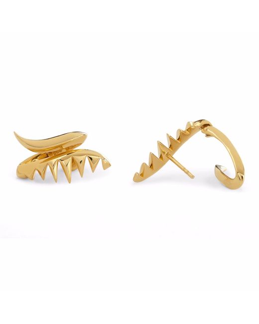 Kasun Metallic Serpent Earrings