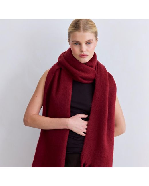 Arctic Fox & Co. Red The Reykjavik Scarf Burgundy