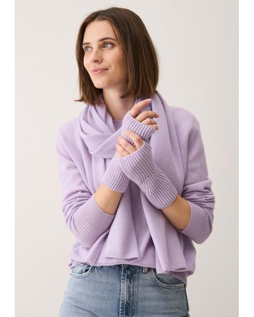 Loop Cashmere Cashmere Mitt in Purple | Lyst UK