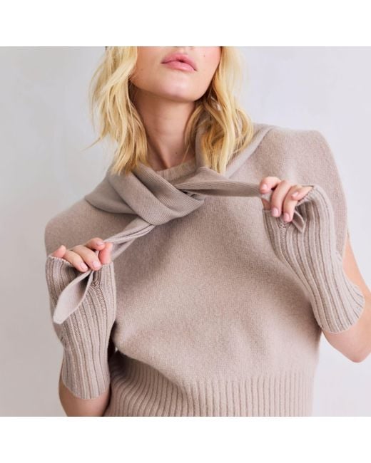 Arctic Fox & Co. Brown Neutrals Merino Wool Triangle Scarf