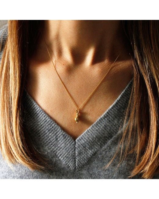 Lee Renee Metallic Baby Snail Necklace –