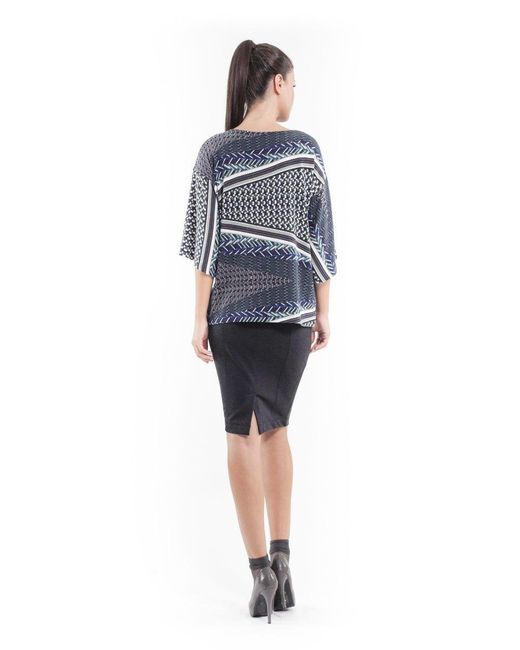 Conquista Blue Wide Sleeved Top