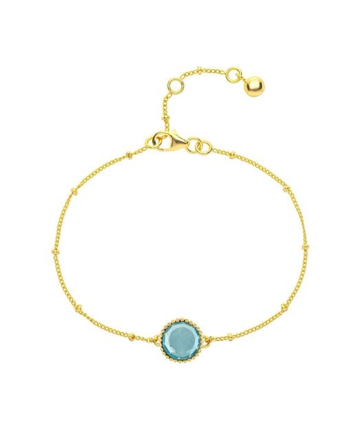 Auree Jewellery Multicolor Barcelona March Birthstone Bracelet