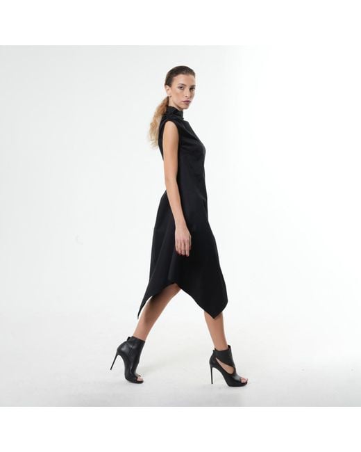 Metamorph Blue Elegant Asymmetrical Dress