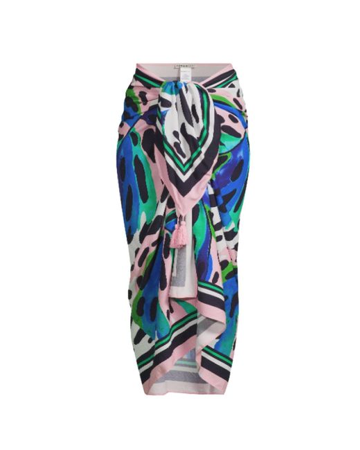 Change of Scenery Blue Melanie Pareo Skirt