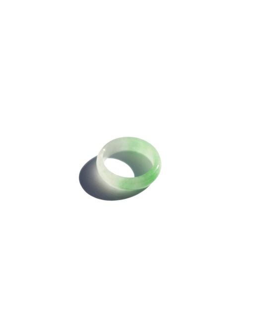 seree Koi Mottled Green Jade Ring
