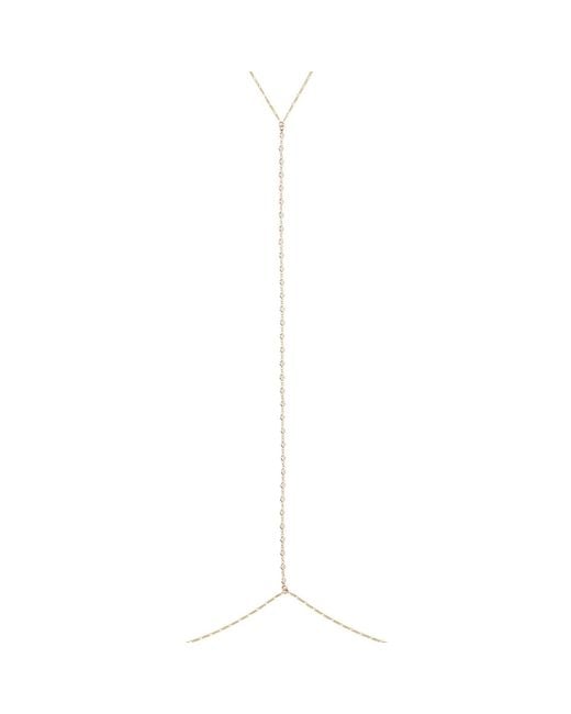 La Soula Jewelry White Neutrals Paloma Body Chain